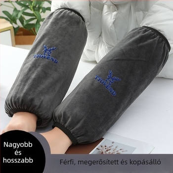 Uniszex konyhai ujjvédők — anti-szennyeződés, őszi-téli használat, flanel anyag, nyomtatott kivitel