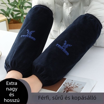 Uniszex konyhai ujjvédők — anti-szennyeződés, őszi-téli használat, flanel anyag, nyomtatott kivitel