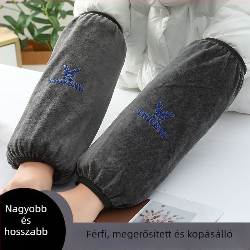 Uniszex konyhai ujjvédők — anti-szennyeződés, őszi-téli használat, flanel anyag, nyomtatott kivitel