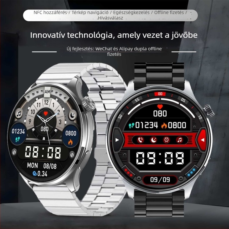 Watch5 okosóra 3D navigációval, két fizetési mód, NFC, mágneses töltés, pulzusmérés
