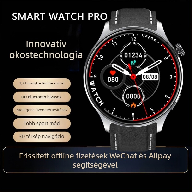 Watch5 okosóra 3D navigációval, két fizetési mód, NFC, mágneses töltés, pulzusmérés