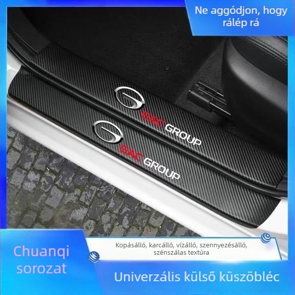 Univerzális autóajtó küszöbvédők és pedálvédő csíkok – karcolás elleni, dekoratív kiegészítő készlet