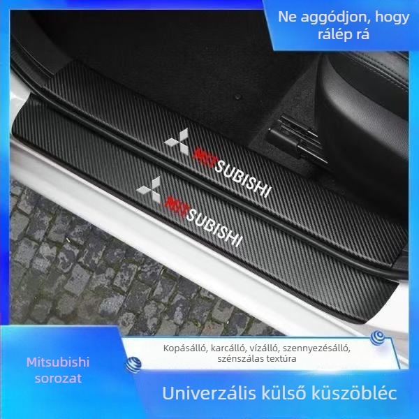 Univerzális autóajtó küszöbvédők és pedálvédő csíkok – karcolás elleni, dekoratív kiegészítő készlet