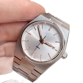 Daiska kvarc karóra Swiss ETA mechanizmussal, ötvözet tokozású tok, rozsdamentes acél karkötő, 30 m vízállóság, hagymakorona