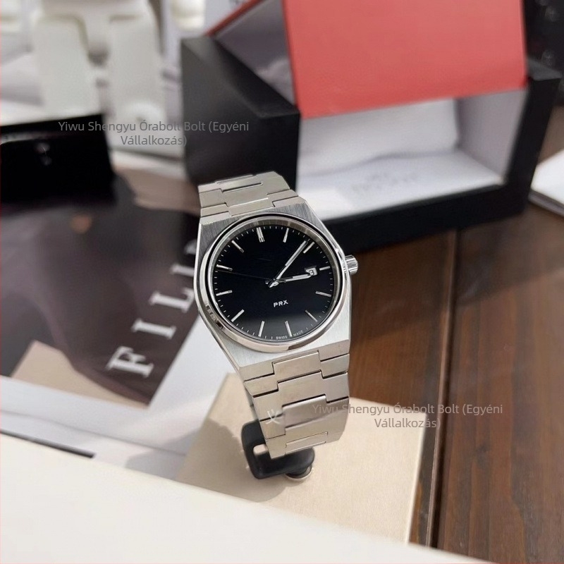 Daiska kvarc karóra Swiss ETA mechanizmussal, ötvözet tokozású tok, rozsdamentes acél karkötő, 30 m vízállóság, hagymakorona