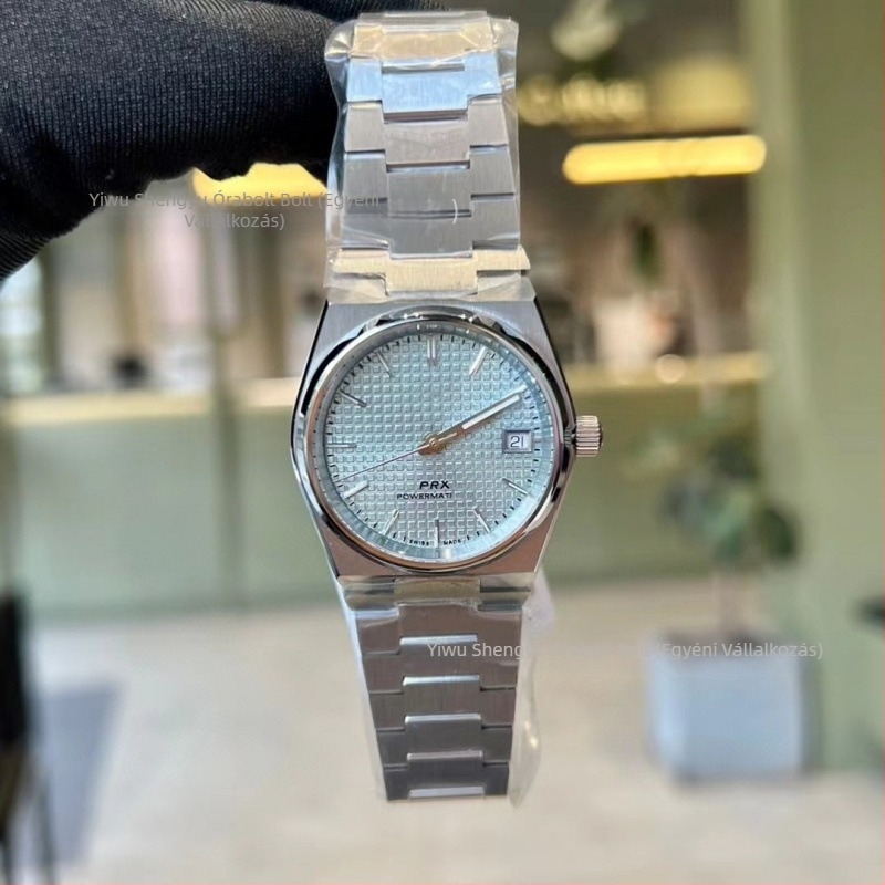 Daiska kvarc karóra Swiss ETA mechanizmussal, ötvözet tokozású tok, rozsdamentes acél karkötő, 30 m vízállóság, hagymakorona