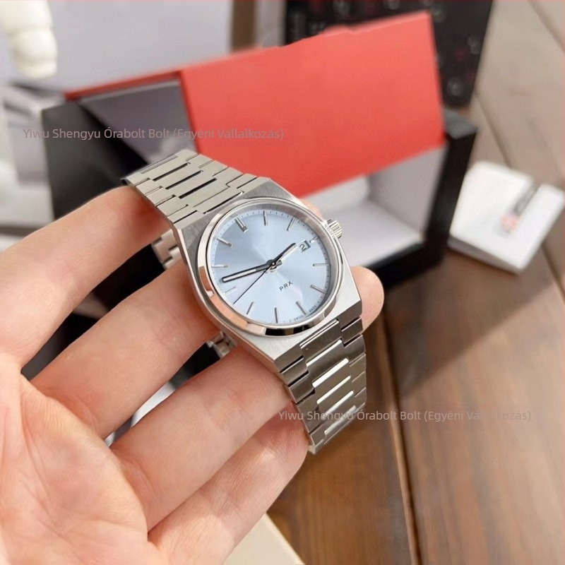 Daiska kvarc karóra Swiss ETA mechanizmussal, ötvözet tokozású tok, rozsdamentes acél karkötő, 30 m vízállóság, hagymakorona