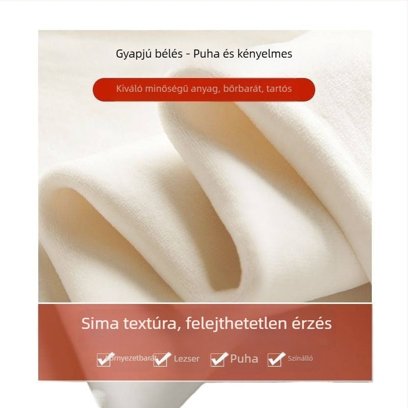 Őszi–téli kismama nadrág fleece-beléssel és vastag Chenille anyaggal, pocak-támasztó, bő szabású, széles és egyenes szárú, padlóig érő