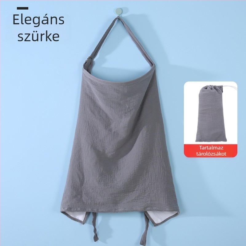 Szoptatási kendő - tiszta pamut (>95%), uniszex, diszkrét köpeny újszülötteknek 1 éves korig, kültéri használatra