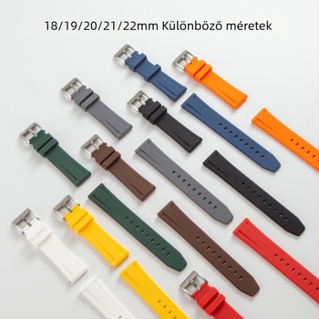 Univerzális gyorskioldású szilikon óraszíj, 18–22 mm