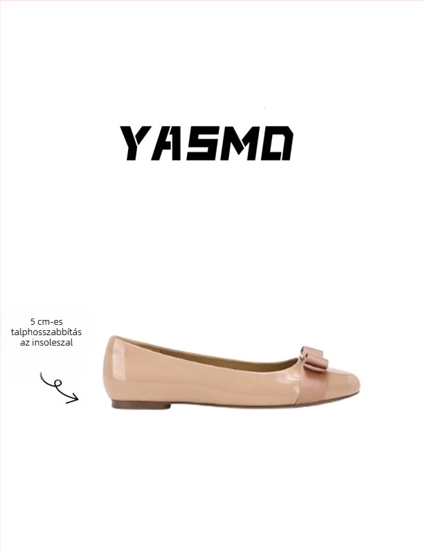 Női cipő masnival, alacsony sarok 3 cm-ig, kerek orr, felsőrész két réteg juhbőrből, belső juhbőr, talp gumi