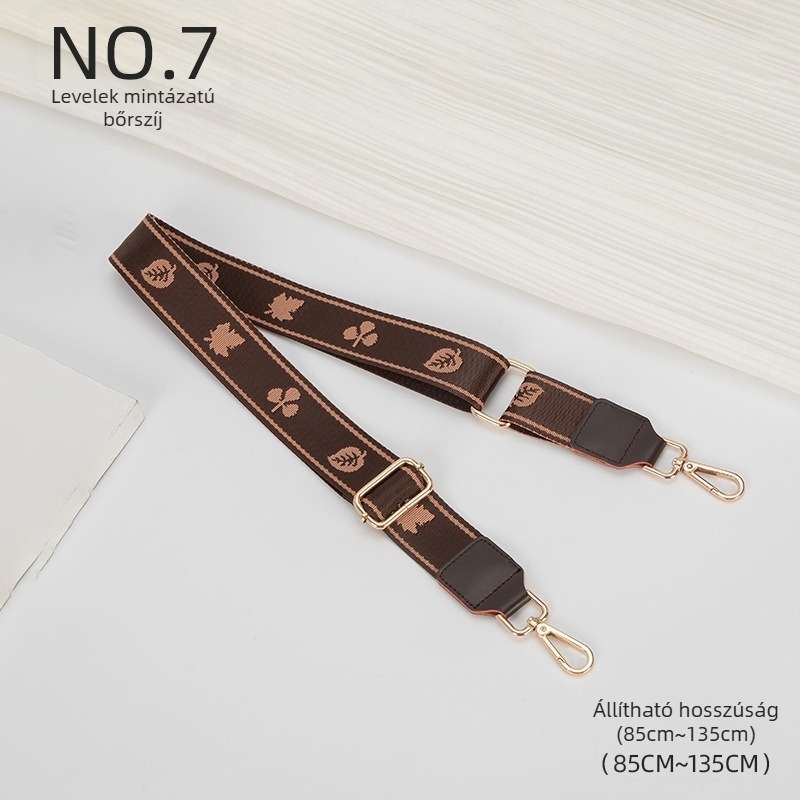 KI valódi bőrből készült táskapánt, crossbody széles vállpánt, állítható és meghosszabbítható, kopásálló cseredarab