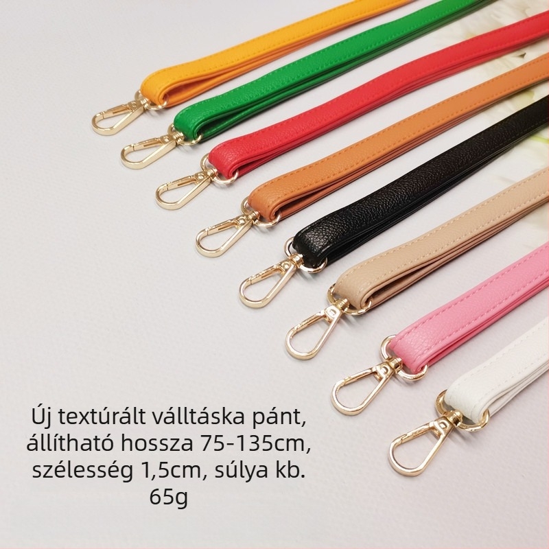 Állítható vállpánt táskákhoz, PU anyag, vízálló, ultra könnyű, kopásálló
