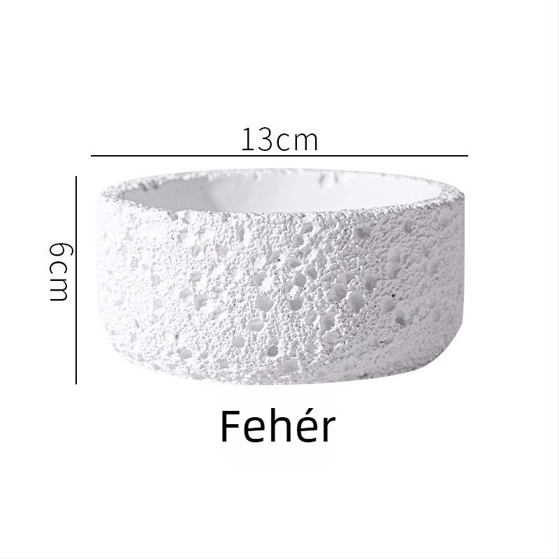 Cement-kompozit virágcserép, korrózióálló, padlóra álló kivitelben, skandináv stílusban, otthoni kertészkedéshez.