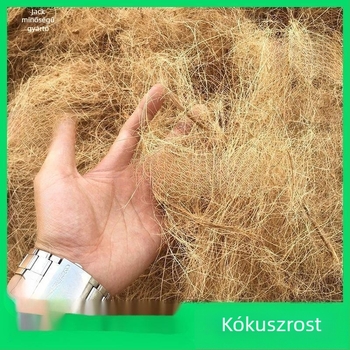 Kókuszrostból készült virágtartó készlet a kerthez — három darab, anyag: Egyéb, nyomógombos vízkiáramlás, forgófejű fúvóka