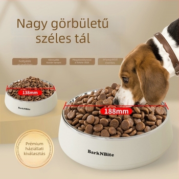 Barknbite macska tál rozsdamentes acélból, csúszásmentes, termékkód BK-2401A/B