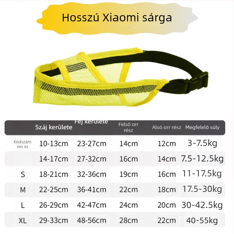 Kutyaszájkosár az evés és nyalogatás megakadályozására, megakadályozza az ugatást, nagy, közepes és kicsi méretű kutyáknak.