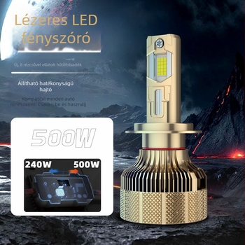 Magas fényerősségű autó LED fényszóró 500W (12V, IP68, 5000lm, 50000h)