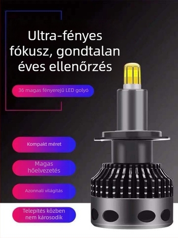 Autó LED elsőfényszóró 360° megvilágítással, 42W, 9–63V, 4800 lm, CREE LED