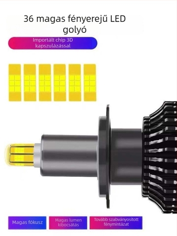 Autó LED elsőfényszóró 360° megvilágítással, 42W, 9–63V, 4800 lm, CREE LED