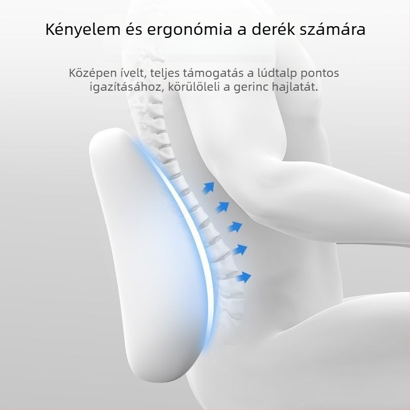 Memóriahabos derékpárna ágyban és autóban, univerzális kompatibilitás, minimalist dizájn, közepes légáteresztés