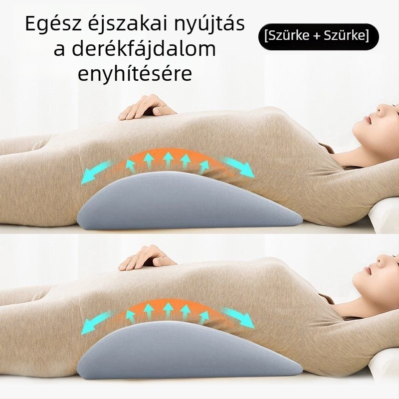 Memóriahabos derékpárna ágyban és autóban, univerzális kompatibilitás, minimalist dizájn, közepes légáteresztés