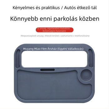 Teherautó belső étkezőasztal állítható szögben, falra szerelhető, univerzális kompatibilitás, anyag: műanyag‑fa