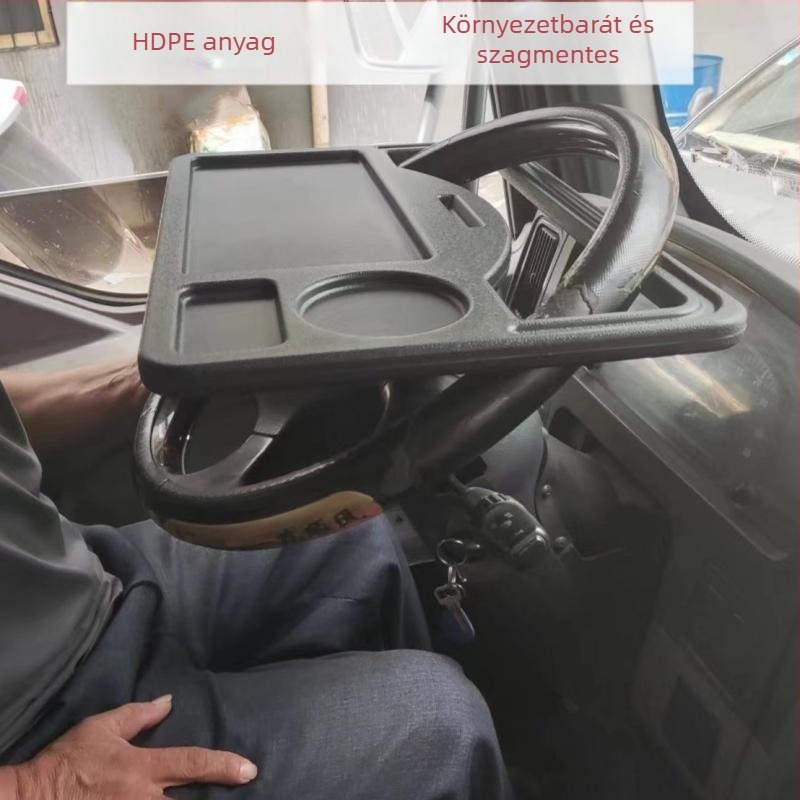 Teherautó belső étkezőasztal állítható szögben, falra szerelhető, univerzális kompatibilitás, anyag: műanyag‑fa