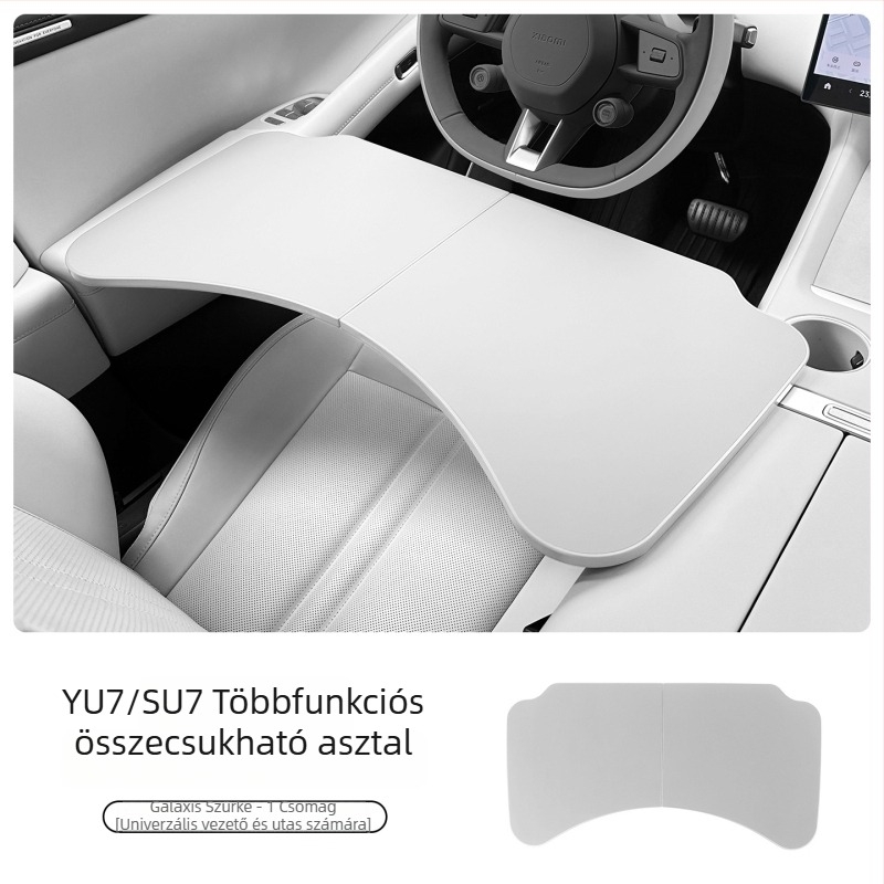 Coolness ABS autós összecsukható kisasztal – Multifunkciós íróasztal és étkezőasztal Xiaomi Yu7/SU7 készülékhez, Modell: Kisasztal