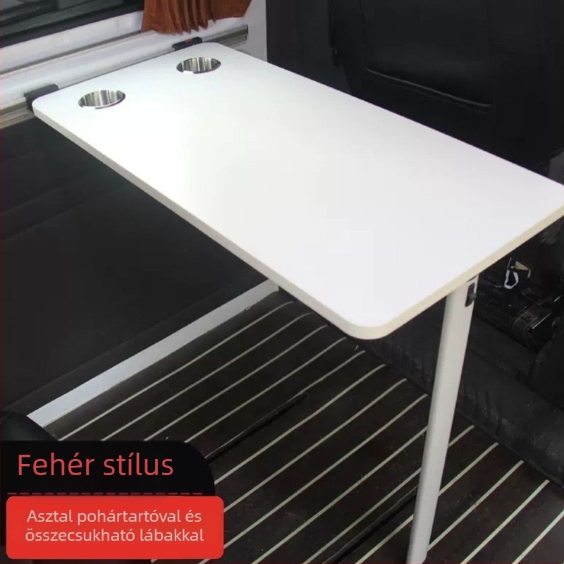 Falra szerelhető, összecsukható fa asztal autóhoz – univerzális tárolás (Anyag: Fa; Telepítés: Falra szerelhető; Típus: Összecsukható asztal; Kompatibilitás: Univerzális)