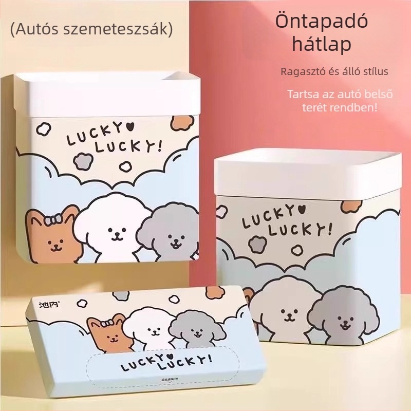  Autóba szerelhető szemetes, önállóan álló asztali szemetes, modell Chezljd, Friendly márka