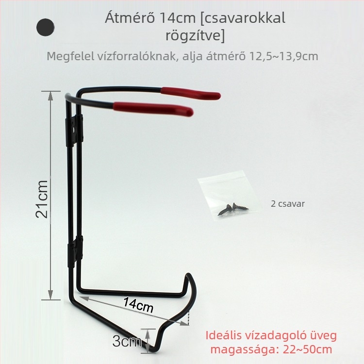 Jármű elektromos teáskanna tartó – fémszerkezet, TS11 modell, kompatibilis más alkatrészekkel, ajtóba helyezhető tartó és ülés hátuljához