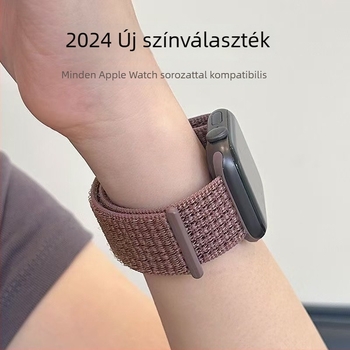 Loop stílusú sportos óraszíj, kényelmes, Shell anyagú, testreszabható interfész Apple Watch-hoz