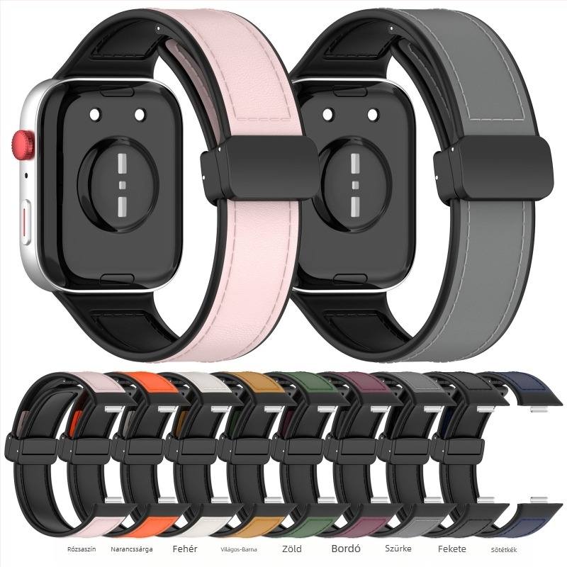Szilikon mágneses óraszíj Huawei Fit3-hoz, összecsukható csattal (0.04 kg)