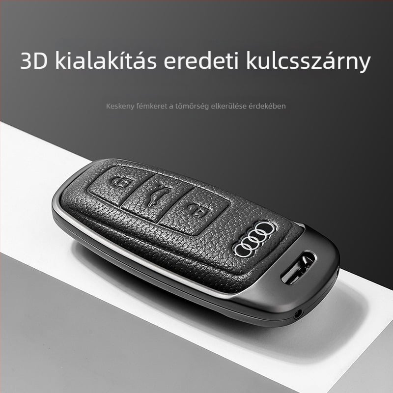 Audi kulcstartó tok | Anyag: báránybőr | Stílus: Üzleti