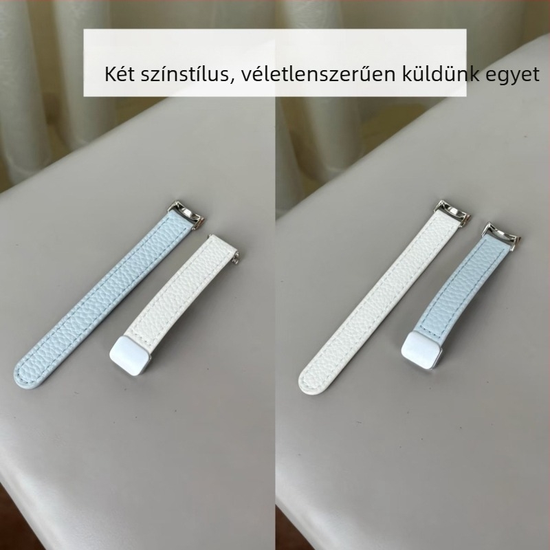 Kavicsos textúrájú mágneses pánt Xiaomi Mi Band 9-höz, kompatibilis Mi Band 10/8/NFC karkötőkkel, könnyű luxus stílus