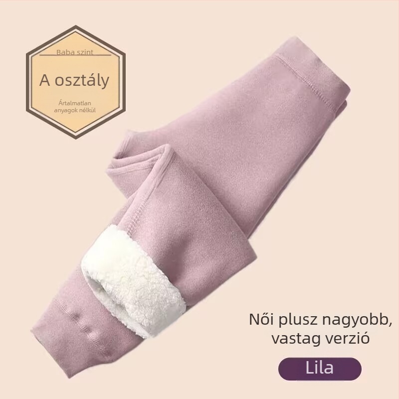 Téli gyerekeknek melegítés nadrág, magas derekú, pamut, fleece bélés, 8+ éveseknek
