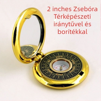 Réz Bagua iránytű – hordozható Feng Shui eszköz Bagua geometriával