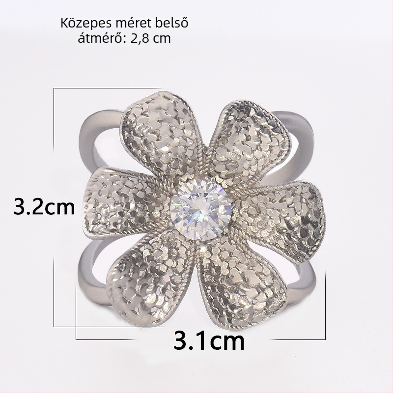 Kabát- és sálövcsat – ötvözet, matt felület, női minimalist stílus, cirkóniával beépített, elektrolit bevonat