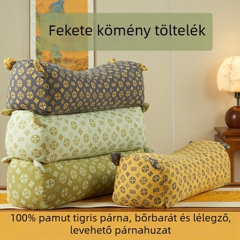 Tiger Buckwheat nyakpárna, U-formájú, 0.55-1.0 kg, poliészter huzat