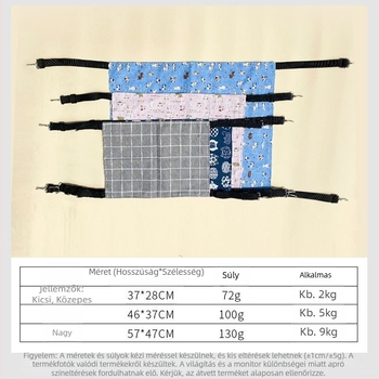 Macska függőágy textileből, fészek/kisállatketrec (Anyag: Textil; Cél: Macska; Kategória: Fészek, Kisállat ketrec)