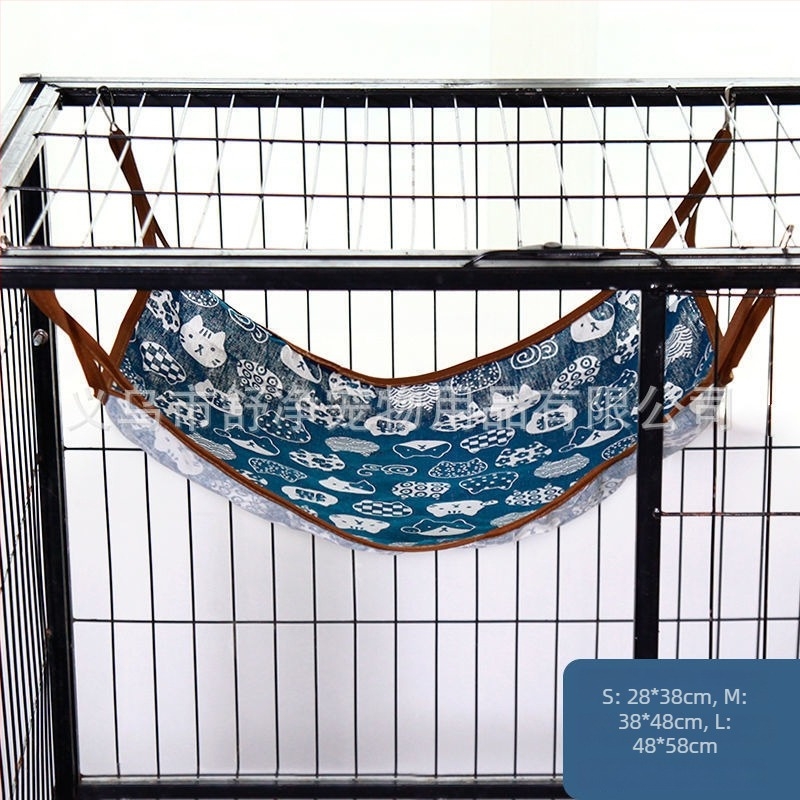 Macska függőágy textileből, fészek/kisállatketrec (Anyag: Textil; Cél: Macska; Kategória: Fészek, Kisállat ketrec)