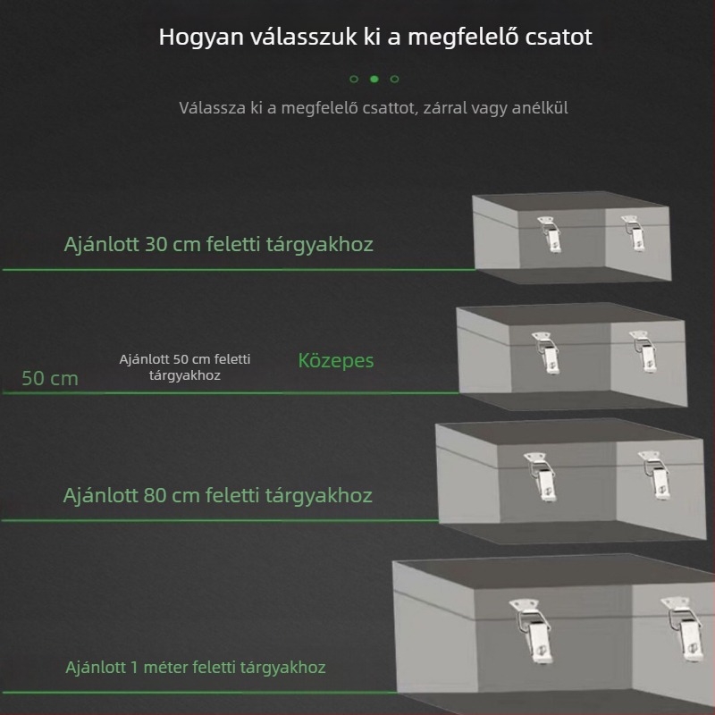 Duckbill kapocs zár a szerszámtárolóhoz, rozsdamentes acélból, 150 g, nyomtatott logó, testreszabható