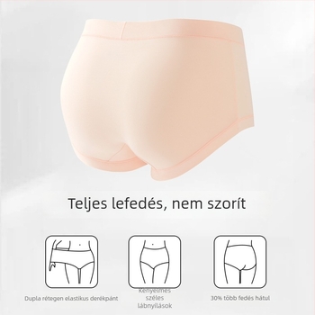 Lunilai Női pamut alsónemű, antibakteriális, középmagas derekú, pamutbetéttel a keresztnél, egyszínű, 90-95% pamut