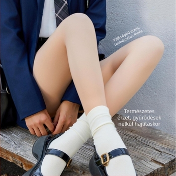 Nylon harisnya fenékemelés és formázás funkciókkal, láthatatlan ruhák alatt, közepes vastagságú, lábfejes, japán stílusú