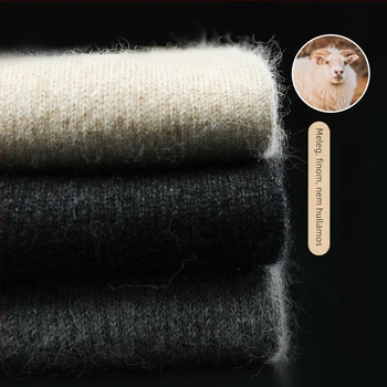 Sima varrás nélküli magas derekú melegítő leggings kasmírból, 100% kasmír, vastag anyag 251-300 g/m², uniszex