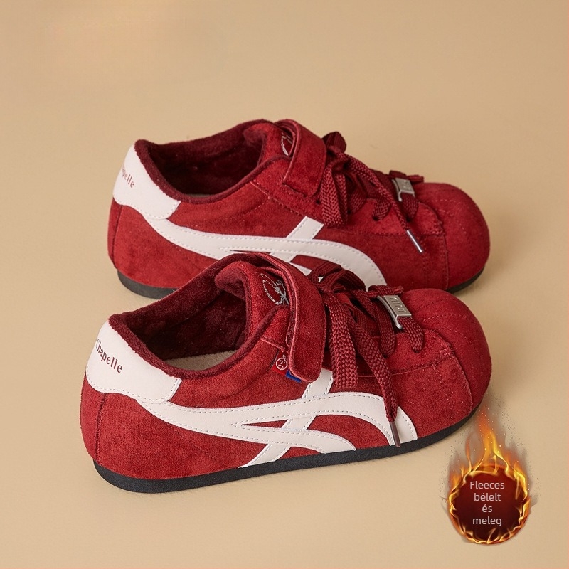 Női fleeces bélésű edzőcipő belső magasságot növelő, műszőrme felsőrész, belső bőr/anyag belső, talp 0–1 cm
