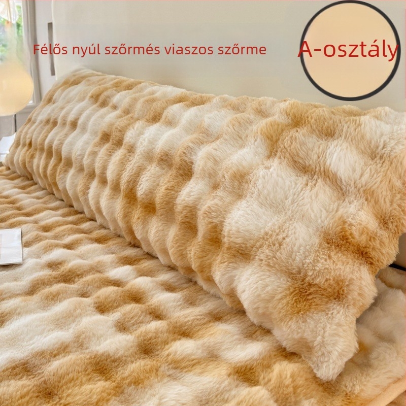 Tej velvet párnahuzat, quiltelt, reaktív nyomtatás, téli vastag plüss