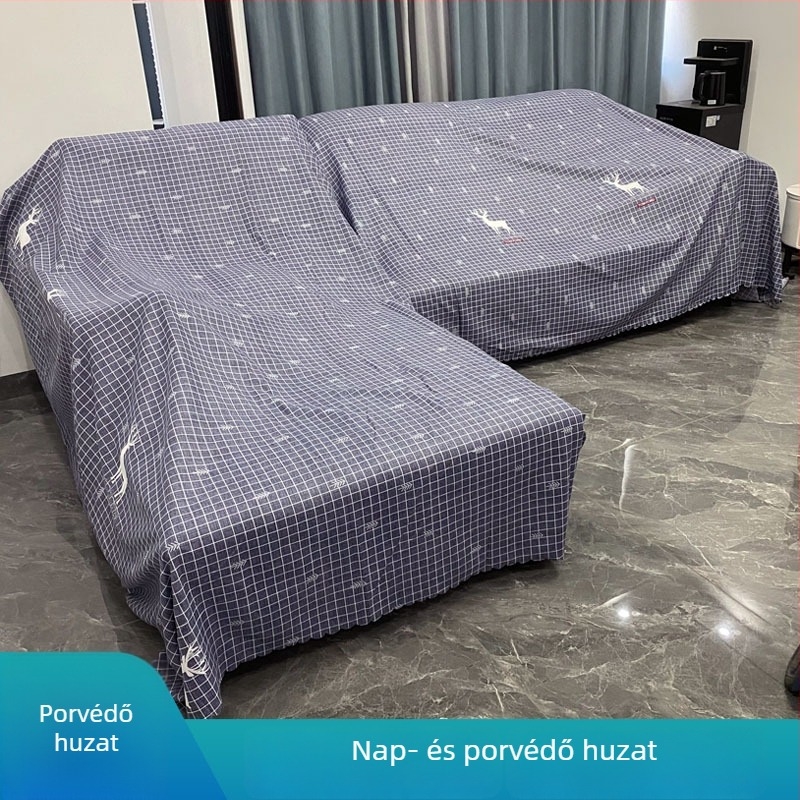 Bútorok porvédő készlet: ágyhuzat, szekrényhuzat és kanapéhuzat, modern minimál stílusú textíliás dekoráció
