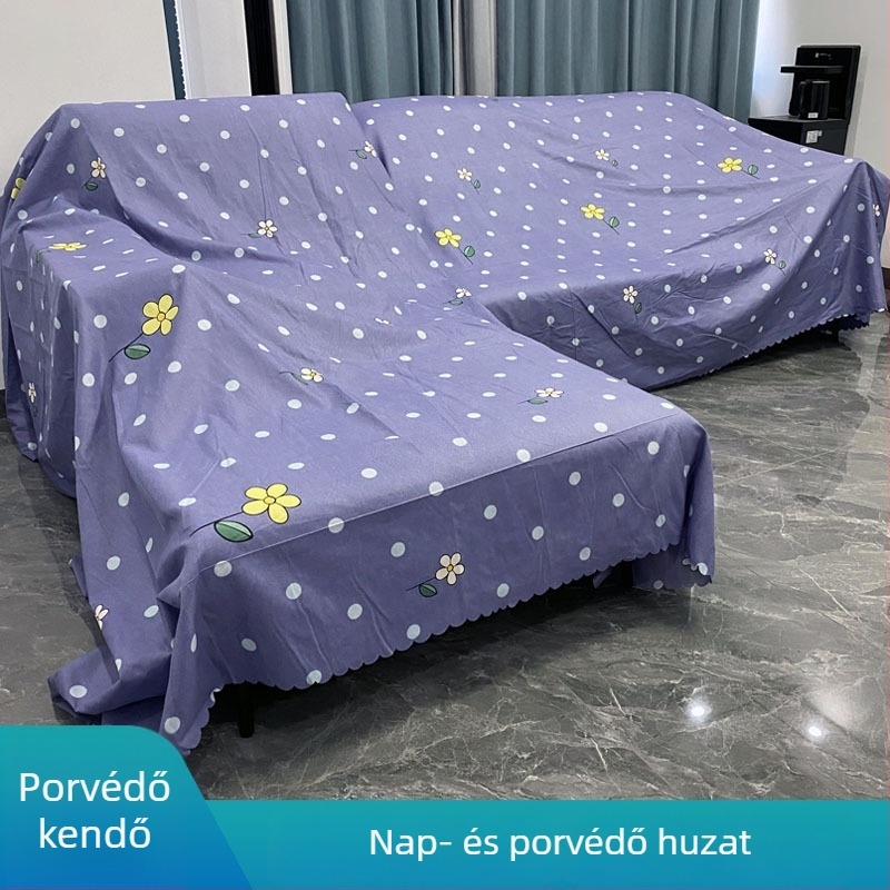 Bútorok porvédő készlet: ágyhuzat, szekrényhuzat és kanapéhuzat, modern minimál stílusú textíliás dekoráció